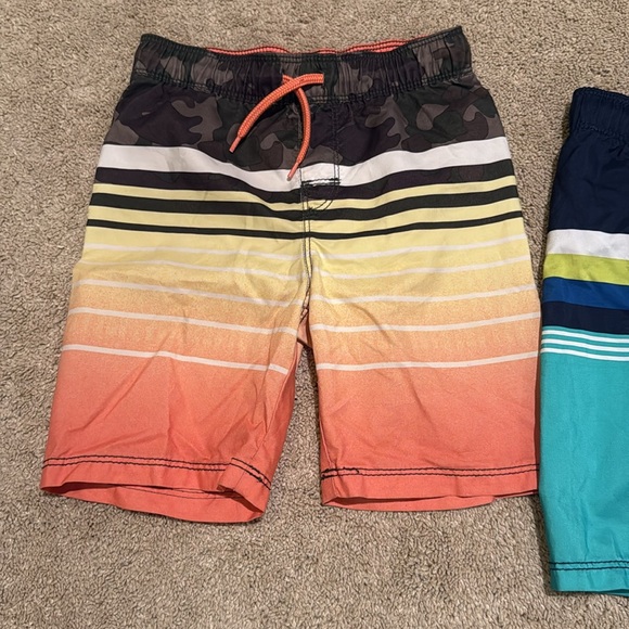 Kids Multicolor Swim Shorts. 2 items. EUC. - Picture 3 of 16